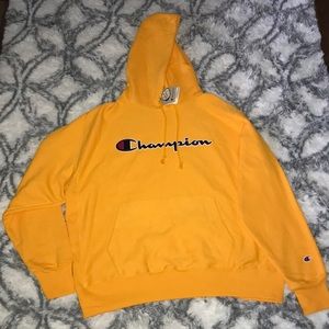 Gold champion hoodie